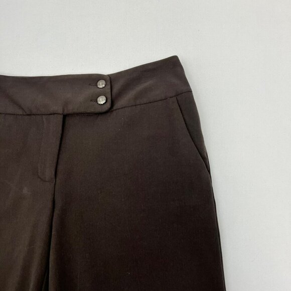 Apt.9 Women’s Modern Fit Dress Pants Mid Rise Brown Size 4 Pockets - Picture 3 of 9